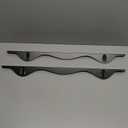 Stainless Steel Stove Gap Covers, 2 PCS Kitchen Stove Counter Gap Filler, Stove Guard Counter Gap Cover Length 25.4" Heat Resistant & Easy to Clean - Black