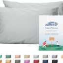 Sunflower Queen Pillowcases Set of 2, 100% Cotton Queen Size Pillow Cases 2, 2030 inches Ultimate Gray, Soft and Breathable