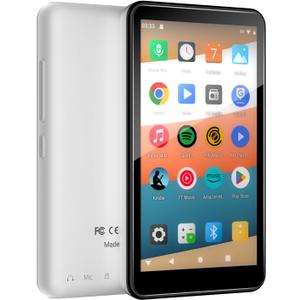 MP3 Player with Bluetooth and WiFi, 144GB Storage & Android OS, 4" Touch Screen, FM Radio, Kids MP3 & MP4 Player with Spotify, Amazon Music, and Google Play Store, DGTenk Portable Media Player (Black)