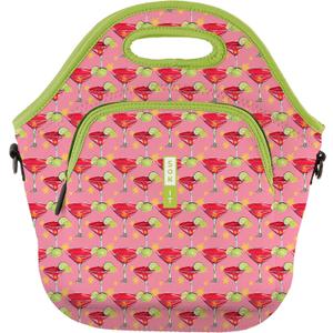 Sok It LunchTote Zippered Bag Insulated Neoprene Caddy (Lime After Lime, X-Large 6.5 Quart Lunch Tote)
