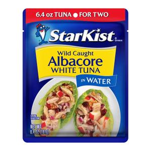 StarKist Wild Caught Albacore White Tuna in Water, 6.4oz Pouch, 1-Pack (EXP 01/23/29)