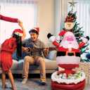 Santa Inflatable Cooler -Christmas in July Decorations Holiday Party Supplies Inflatable Cooler - Keeps Up to 72 Drinks Cold - 24" x 28" in - Yard Decoration (Santa)