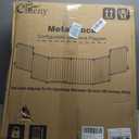 190" Extra Wide Baby Gate Playpen, Adjustable Baby Fence Play Yard, Long Dog Gates Indoor for Stair Doorway Fireplace, Large Child Gate for Toddler Kid Pet, Family Essentials Safty Gate, White