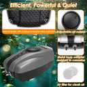 Pond Aerator Pump Pond Aeration Kit with Check Valves Air Stones Airline Tubing, All-in-1 Pond Air Pumps for Outdoor Ponds up to 1000 Gallon