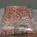 Wonnitar Moroccan 2'6"x8' Hallway Runner Rug, Washable Long Farmhouse Laundry Room Rug Runner, Non-Skid Boho Tribal Geometric Floor Carpet Runners for Kitchen Entrance Bathroom (Brown,2'6"x8')