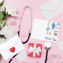 HOWAF 35pcs Nurse Day Gift Cards, Nurse Appreciation Week Greeting Cards for Nurses Themed Party Supplies, Thank You Nurses Party Favors Paper Cards with Envelope and Nurse Themed Stickers