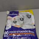 Wallaby 100ct Multi-Size Mylar Bags, 400cc Oxygen Absorbers, 15 & 10 Mil Total Thickness, 1-Gal, 1-Qt, 1/2-Pt, Stand-Up, Zipper & Heat-Sealable, Gusseted Zipper Bags for Long-Term Food Storage