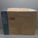 Sweetcrispy Criss Cross Chair Legged, Armless Office Wide Desk Chair No Wheels, PU Leather Swivel Vanity Height Adjustable Fabric Modern Computer Task Seating for Home - Brown