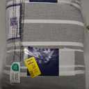 Duvet Cover Cal King Size Set - Extra Soft Cal King Duvet Cover 104" x 98" with 2 Pillow Shams - Hotel Luxury, Easy Care & Fade Free w/ Zipper Closures & Ties - Comfy, Cozy & Breathable (Grey Stripes), California King