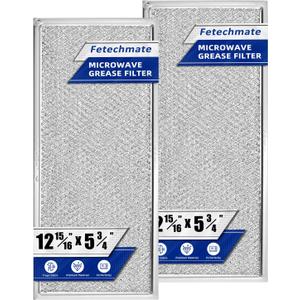 13" x 6" Microwave Filter Fits for Whirlpool Ge Microwaves W10208631A Microwave Grease Filter - Pack of 2