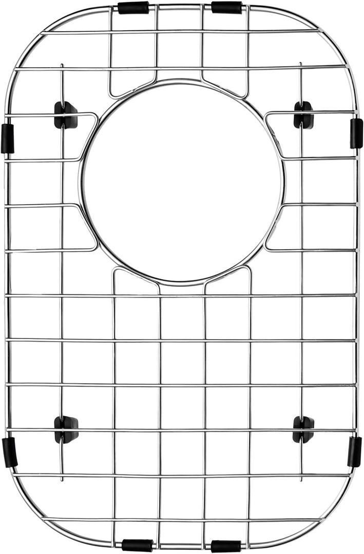 Serene Valley Sink Bottom Grid 9" x 13-7/8", Rear Drain with Corner Radius 2-3/4", Sink Protector NLW0914R