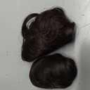 REECHO 2 PCS Mini Claw Clip in Messy & Cat Ears Hair Bun Extensions HB001 Wig Accessory Updo Hairpieces for Women (Pack of 2-3.5" Wavy, Dark Brown)