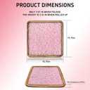 2 x Air Fiber Seat Cushion for Office Chair, 0.7Inch Thin Car Seat Cushion for Driving, Breathable Square Chair Pad for Long Sitting Fatigue Relief, Fully Washable Desk Cushion for Gaming & Travel (Pink)