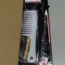 Electric Hot Comb Hair Straightener Heat Pressing Combs Ceramic Curling Flat Iron Curler, Hot Comb Electric for Wigs Electrical Straightening Comb Curling Iron for Natural Hair with Anti-Scald Case