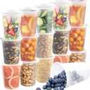 40 Pack 32oz Food Storage Containers with Airtight Lids Freezer Safe for Meal Prep Soup Slime Reusable for Lunches Leftovers Takeout BPA-Free Leakproof Stackable Microwave Dishwasher