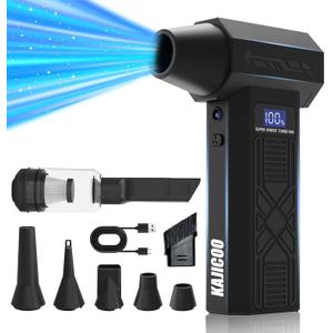 Compressed Air Duster-230000RPM Super Power Electric Air Duster, 4-Gear Adjustable Mini Blower with Type-C Fast Charging, Dust Blower for Computer, Keyboard, House, Outdoor and Car