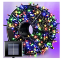 JMEXSUSS 600 LED Solar Christmas Lights Outdoor, 206.7 ft Multi Colored Christmas Lights Outdoor Waterproof, 8 Modes Solar String Light for Outside Garden Yard Patio Tree Xmas Decorations