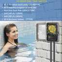T104M Pool Timer Mechanism Only, Pool Pump Timer, 208-277V 40A Time Switch, 24 Hour 12 ON/Off for Pool Pump, Heavy-Duty Mechanical Time Switches,Time Switch Mechanism Only