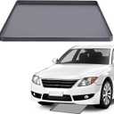 Under Car Oil Spill Mat Oil Drip Pan, 34x22in Garage Floor Mat Drip Tray, Soft Silicone Pad with Raised Edge, Liquid Drain Pan Catcher Automotive Tray, Driveway Pad Liquid Leaks Non-Slip No Splatter