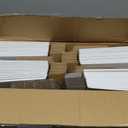 HORLIMER 9x6x2 inches Shipping Boxes Set of 50, White Corrugated Cardboard Box Literature Mailer
