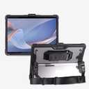 AOAO for Microsoft Surface Pro 11/10/9 Case with Shoulder Strap, Hand Strap, Stylus Pen Holder, Rugged, Shock-Absorbing and Drop-Resistant (Black)