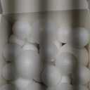 50 Pack Craft Foam Balls, 5 Sizes(1-2.4 Inches), White Polystyrene Smooth Round Balls, Foam Balls for Arts and Crafts, Christmas, DIY Craft for Home, Supplies School Craft Project and Holiday Party