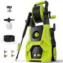 Pressure Washer 5000PSI 3.0GPM Power Washer with 4 Nozzles, Foam Cannon for Cleaning Cars, Driveways, Patios (Green)
