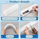 Frienda 47 Inch 12 Pcs Peel and Stick Above Ground Pool Cove Foam Long Add Protection to Swimming Pool Liner for Above Ground Pools Accessories, White