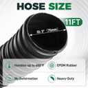 3" ID x 11ft Garage Exhaust Hose, Heavy Duty car exhaust hose
