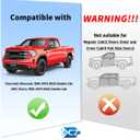 in-Channel Window Rain Guards Fit for Chevy Silverado & GMC Sierra 1500 Double Cab 2019-2026 Rain Guard Truck Extra Window Durable Deflectors Side Window Vent Visors Shades Car Accessories