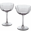 Gallery Tabletops  2 Piece Gray Couple Glass Set