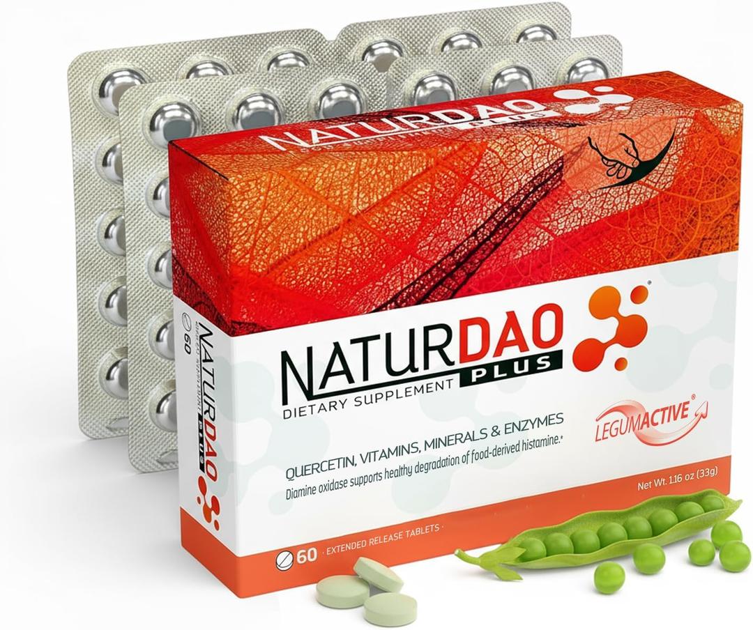 NATURDAO PLUS® DAO Enzyme Histamine Blocker, 60 Extended Release Tablets