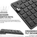 havit Bluetooth Number Pad Wireless Numeric Keypad Numpad 26 Keys Portable Mini Financial Accounting Rechargeable Numeric Pad for Windows Laptop Desktop, PC, Notebook (Black)