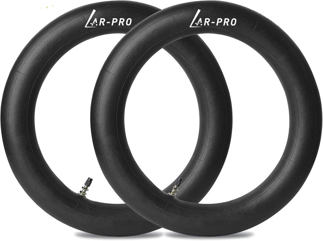 (2-Pack) AR-PRO 3.00/3.50-12" Dirt Bike Inner Tubes with TR4 Valve Stem - 80/200-12 Motocross Bike Tire Replacement Inner Tubes Compatible with Honda CRF50/XR70, Yamaha TTR 90/100, and More