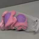 BOSONER Basic Kids Protective Gear: Kids Knee Pads and Elbow Pads with Wrist Guards Set for 3-15 Years - Design for Roller Skates, Cycling, BMX Bike, Skateboard, Inline Skating, Scooter Riding Sports (Purple Pink)