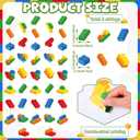 Gueevin 8pcs Building Blocks Garlands Colorful Brick Hanging Ceiling Decorations Banner Building Blocks Party Favors for Brick Block Theme Birthday Summer Party Decorations Supplies Kits