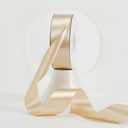 MEEDEE Champagne Satin Ribbon 1-1/2 Inch Champagne Ribbon Lux Satin Double Faced Satin Ribbon by 50 Yards Polyester Satin Ribbon for Crafts, Satin Wedding, Flower Bouquet, Holiday Decorating