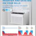 Midea 8,000 BTU Smart Inverter Air Conditioner Window Unit with Heat and Dehumidifier  Cools up to 350 Sq. Ft., Energy Star Rated, Quiet Operation, Electronic Controls, Remote Control, White