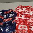 Dog Sweater, 2 Pack Dog Sweaters for Small Dogs, Dog Clothes for Small Dogs Girl Boy, Ultra Soft and Warm Puppy Sweater Dog Coat for Winter Christmas (Xmas Red+Xmas Blue, XX-Large)