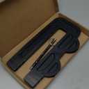 Double Door Locks for French Doors Adjustable Childproof French Door Security, Prevent Kick Ins, 3-Position Pin Slot Safety Unibody Design Reinforcement Lock Prevent Home Unauthorized Entry(Black)