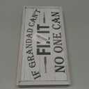 Pack of 6 If Grandad Can't Fix lt No One Can Decor Sign, Father's Day Gift Sign, Grandad Garage Sign, Garage Wall Decor, Rustic Hanging Wood Plaque Sign, Tool Room Decor Sign, 12×6In