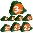 AFANSO Hair Clipper Guards, Extra Long 3 Inch, 8pcs Green - Compatible with Most Wahl Full Size Hair Clippers, Large Guide Comb Set 3', 2.75', 2.5', 2.25", 2", 1.75", 1.5", 1.25"