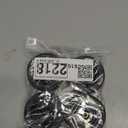 ShareGoo RC 1/10 Scale On Road Tires OD2.55 Rubber & Wheel Rims 12mm Hex Compatible with Traxxas 4 Tec 2.0 Tamiya TT01 XV01 Kyosho WR8 Sakura WLtoys HPI 1/10 RC On Road Racing Car