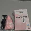 APEXUP 9 Inch Pilates Ball Small Exercise Ball for Yoga, Fitness, Balance, Core Workout, Physical Therapy (Pink)