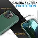 Coolwee Full Protective for iPhone 16 Pro Max Case, Compatible with MagSafe, for Men Women Girls, Hybrid 3 Layers Heavy Duty Rugged Shockproof Hard Case for iPhone 16 Pro Max Case Green