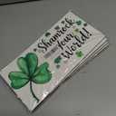4 x OHOME St Patricks Day Decorations - Hanging Wooden Sign for Wall Home Door Birthday | Shamrock Decorations Wood Wreaths Irish St Patty's Day Accessories Party Favors - St. Patrick's Day Decor