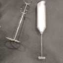 Bonsenkitchen Milk Frother Hanheld with Stand, Electric Coffee Frother, Portable Hand Frother Wand Drink Mixer for Matcha Lattes Cappuccino, Kitchen Gifts (Battery Included)