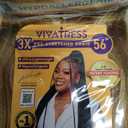 3X VIVATRESS Pre-Stretched Braiding Hair Lightweight, Soft Yaki, Hypoallergenic Synthetic Fiber for Protective Styles (56", 27/30/613 Blend)