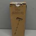 Floor Scrub Brush with Long Handle Length Adjustable, 3 in 1 Heavy-Duty Stiff 90 Bristle Floor Scrubber Broom with Squeegee, Cleaning Brush for Bathroom, Garage, Kitchen, Tile, Deck & Patio (Gray)