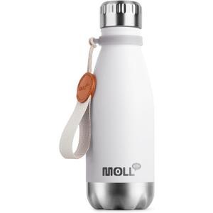 Small Water Bottles -9 oz Stainless Steel Insulated Water Bottles for Back to School Reusable Metal Flask for Girls (White)